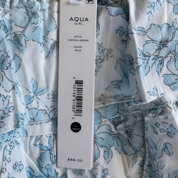 AQUA Girls' Cotton Printed Smocked Tiered Skirt, Little Kid, Big Kid - Exclusive - Picture 5 of 6